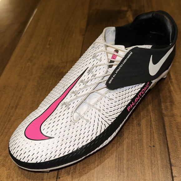 Nike Phantom GT Academy FlyEase MG White Pink Blast, barely Used, Size 9.5 - Picture 2 of 6
